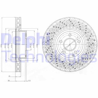 BG9076C DELPHI Тормозной диск