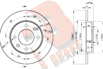 78RBD24746 R BRAKE Тормозной диск