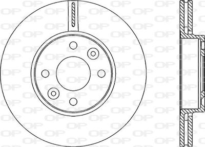 BDA198520 OPEN PARTS Тормозной диск