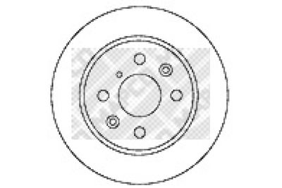 15570 MAPCO Тормозной диск