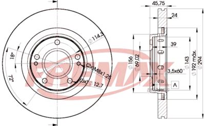 BD5924 FREMAX Тормозной диск