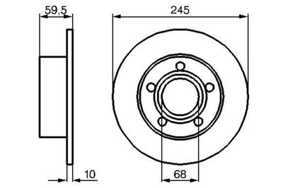 0986478023 BOSCH Тормозной диск