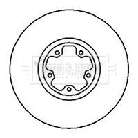BBD4221 BORG & BECK Тормозной диск