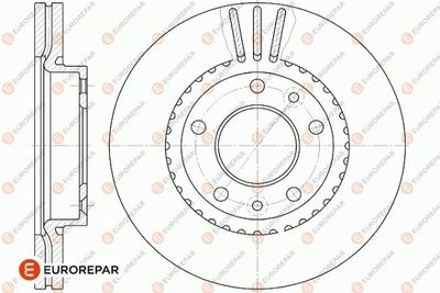 1642751680 EUROREPAR Тормозной диск