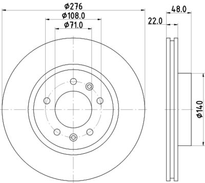 MDC700 MINTEX Тормозной диск