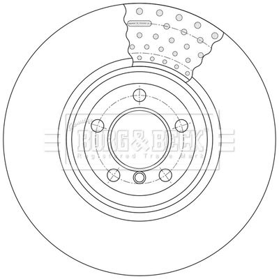 BBD7013S BORG & BECK Тормозной диск