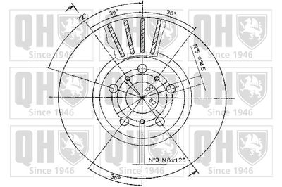 BDC4423 QUINTON HAZELL Тормозной диск