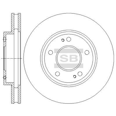 SD4317 Hi-Q Тормозной диск
