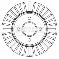BBD4518 BORG & BECK Тормозной диск