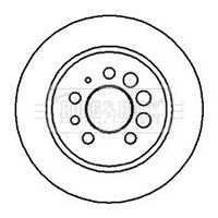 BBD4862 BORG & BECK Тормозной диск