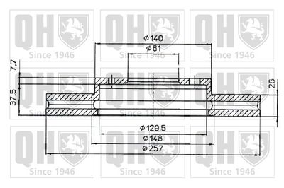 BDC4618 QUINTON HAZELL Тормозной диск