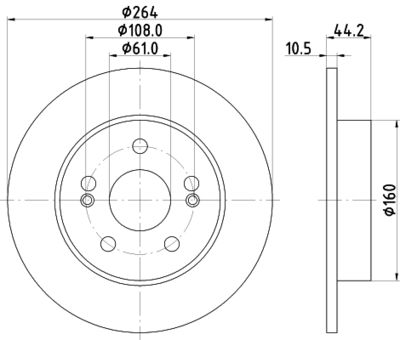 MDC875 MINTEX Тормозной диск