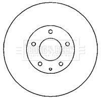 BBD5181 BORG & BECK Тормозной диск