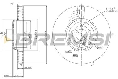 CD7329V BREMSI Тормозной диск