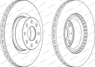 WGR12981 WAGNER Тормозной диск