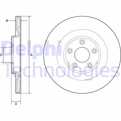 BG4833C DELPHI Тормозной диск