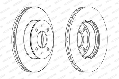 DDF1632C FERODO Тормозной диск