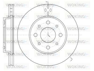 D674510 WOKING Тормозной диск
