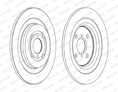 DDF1588C FERODO Тормозной диск