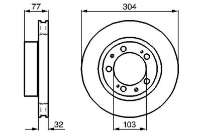 0986478409 BOSCH Тормозной диск