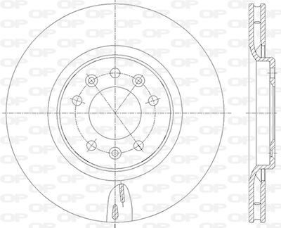 BDA283620 OPEN PARTS Тормозной диск