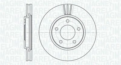 361302040306 MAGNETI MARELLI Тормозной диск