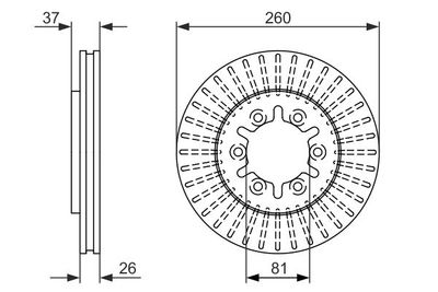 0986479605 BOSCH Тормозной диск