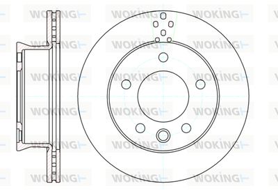 D6127510 WOKING Тормозной диск