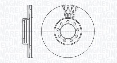 361302040755 MAGNETI MARELLI Тормозной диск