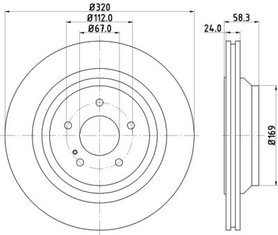 MDC2291 MINTEX Тормозной диск