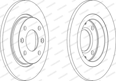 WGR00591 WAGNER Тормозной диск