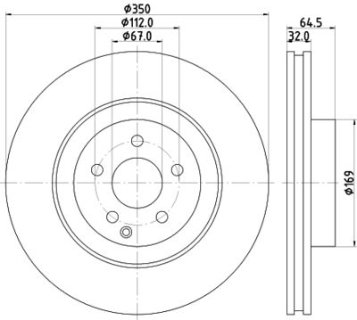 MDC2367 MINTEX Тормозной диск