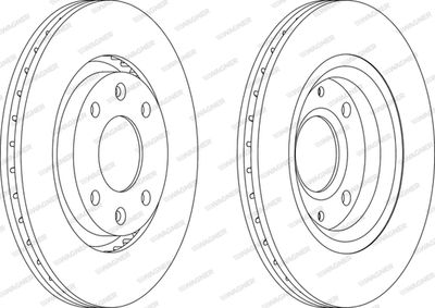 WGR11401 WAGNER Тормозной диск