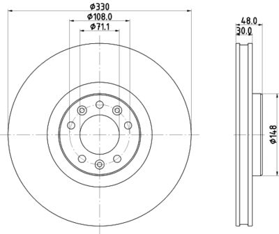 PCD22871 DON Тормозной диск