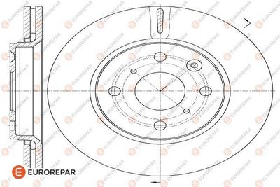 1618862380 EUROREPAR Тормозной диск