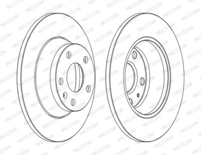 DDF1848C FERODO Тормозной диск