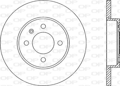 BDA158210 OPEN PARTS Тормозной диск