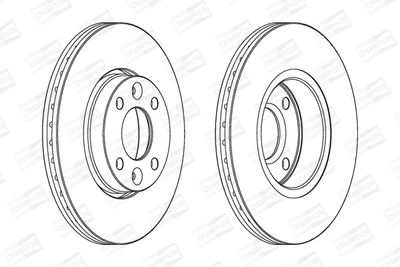 562268CH CHAMPION Тормозной диск