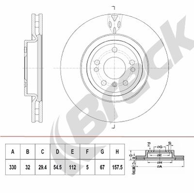 BR416VH100 BRECK Тормозной диск