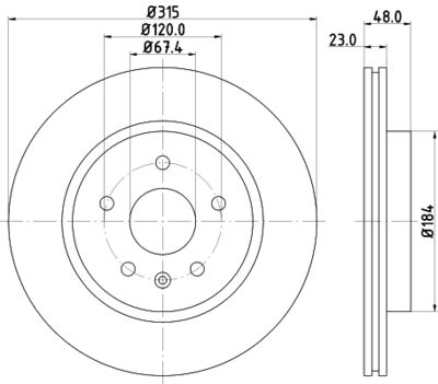 MDC2191 MINTEX Тормозной диск