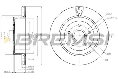 CD7751V BREMSI Тормозной диск