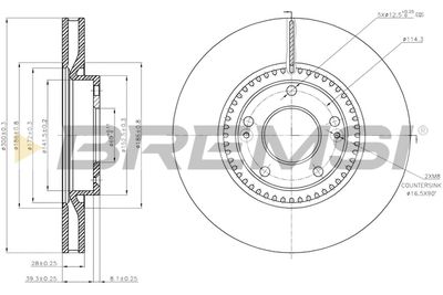 CD7795V BREMSI Тормозной диск