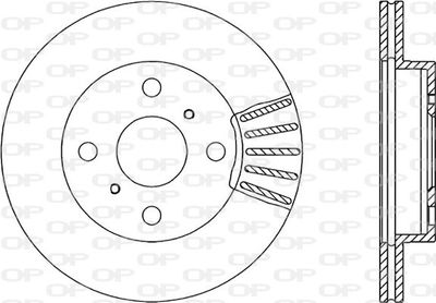 BDA184120 OPEN PARTS Тормозной диск