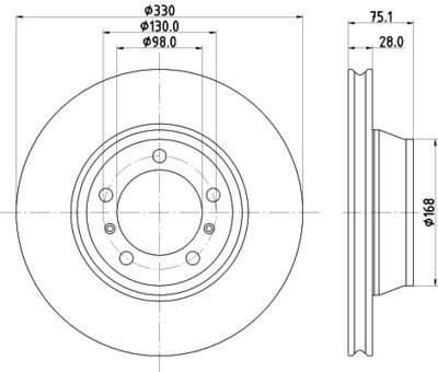 MDC3184RC MINTEX Тормозной диск