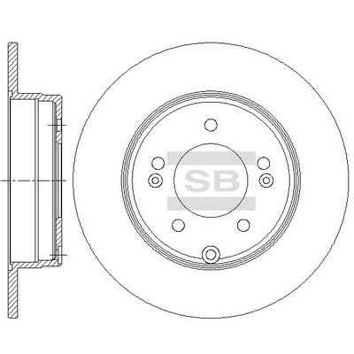 SD1084 Hi-Q Тормозной диск
