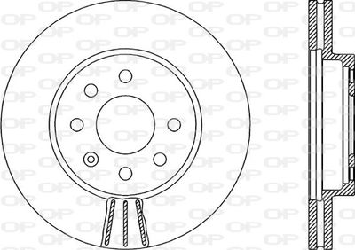 BDA198420 OPEN PARTS Тормозной диск