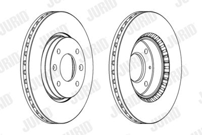 562734JC JURID Тормозной диск