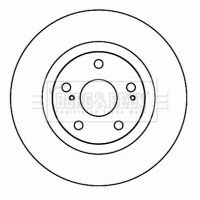 BBD4606 BORG & BECK Тормозной диск
