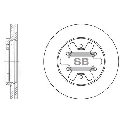 SD4201 Hi-Q Тормозной диск