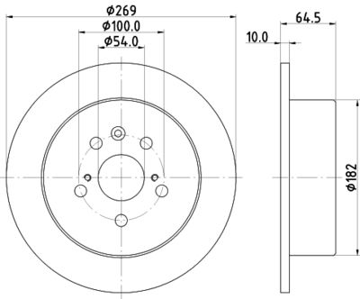 8DD355104061 HELLA Тормозной диск